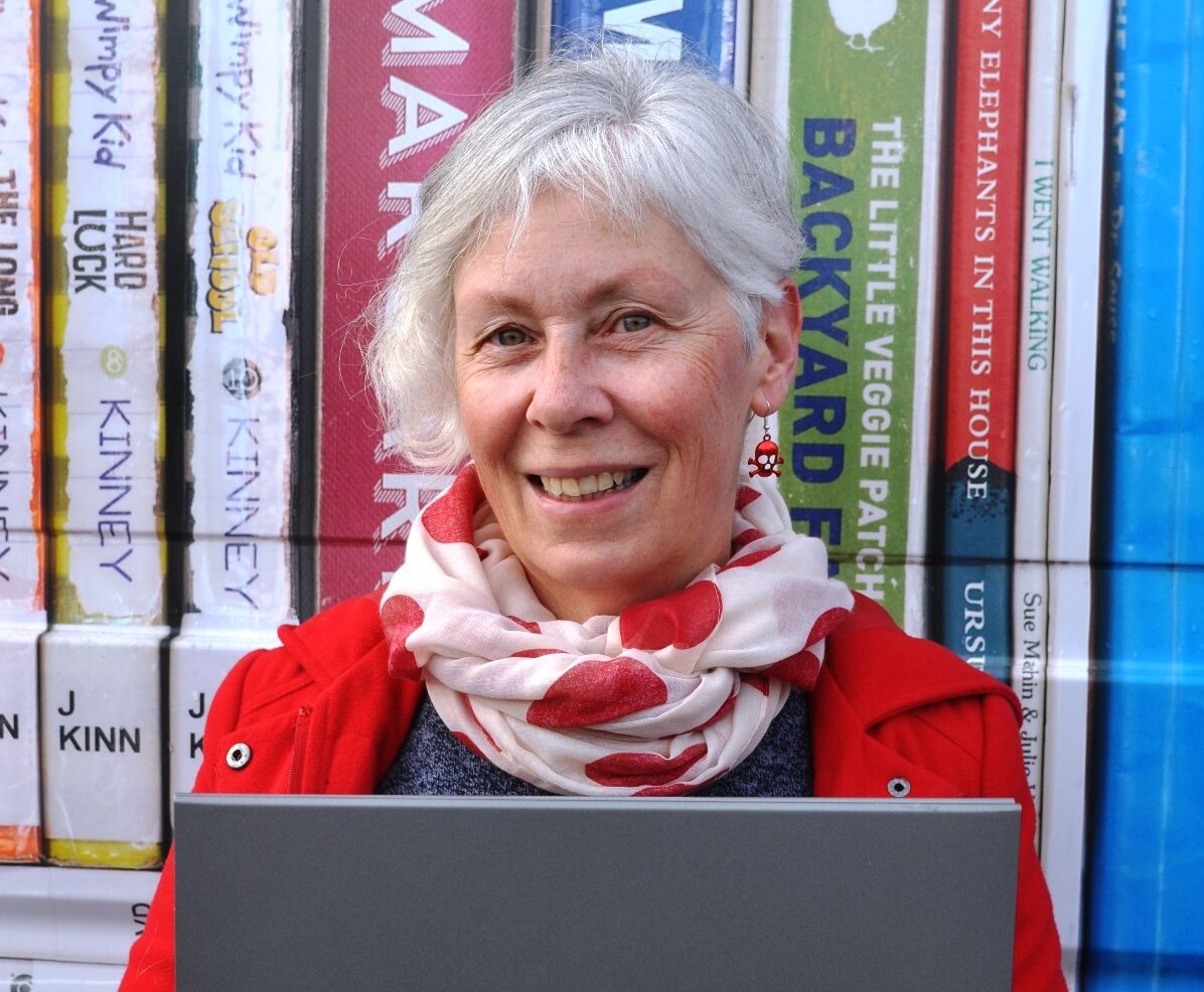 Tor Roxburgh with laptop